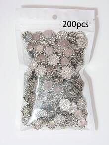 50/100/200顆/組 13.8mm 水鑽珠，時尚多色水鑽裝飾珠，適用於手工藝製作，多色向日葵、雙色水鑽向日葵、手工縫製向日葵，DIY手工水鑽花朵 - 13.8mm太陽花 - 查看 15