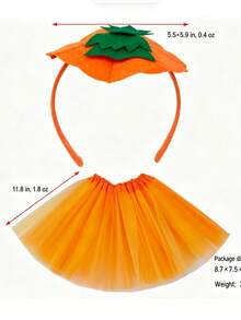 Halloween Pumpkin Headband Funny Ghost Head Hoop Holiday Party Hair Accessory Pumpkin Hair Clip Headpiece - Multicolor - View 5