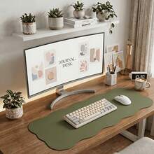 1 miếng lót chuột máy tính New Wave sáng tạo bất đối xứng đa màu, kích thước 40cm x 80cm, cao cấp dễ vệ sinh, thảm bảo vệ bàn làm việc sang trọng cho chuột và bàn phím - Nhiều màu - Xem 4