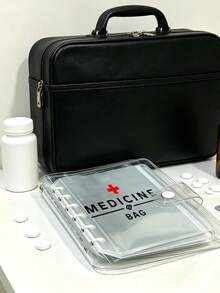 Visual Pill Organizer Set, 7-Day 2-Dose Large Capacity Pill Storage Box, 14 Colorful Compartments, Reusable Travel Medication Organizer, Suitable For Small Daily Items, Ideal For Health-Conscious And On-The-Go Users, Essential Medical Accessory, Back To School, Christmas, Student Essential - Multicolor - View 10