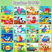 20pcs Kids EVA 3D Sticker Craft Kit, Random Styles, No Glue No Scissors Needed, Cartoon Animal DIY Educational Sticker Toy, Fun Handmade Creation For Toddlers - Kids' EVA 3D Stickers - L Style - View 16