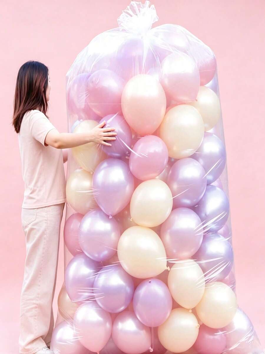 Reusable Thickened Balloon Storage Bag, Multi-Functional Storage Bag, Available In Multiple Sizes, Suitable For Mother's Day And Graduation Season, Birthday Party, Wedding, Party, Birthday, Baby Shower Decorations, Balloon Arch Kit, Holiday, Christmas, Essential For Decoration. Party Supplies - Multicolor - View 1