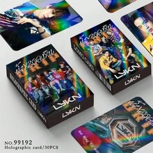 (30Pcs/Set) Thailand LYKN Boy Band Flash Card KPOP Merchandise LOMO Collection Laser Photocard, Photo Cards, Arirang, Bts21 Accessories, Bangtan, Photo Card, Photocard - A - View 1
