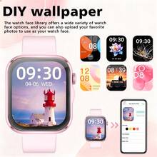 Jam Tangan Pintar, Panggilan/Dialog Nirkabel, Berbagai Mode Olahraga, Unisex, Jam Tangan Olahraga, Wallpaper yang Dapat Disesuaikan, Kompatibel dengan iPhone/Android - MultiWarna - View 5