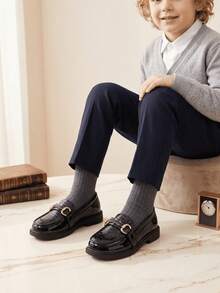 Black Slip-On Loafers, Spring/Autumn New Style, Durable And Easy To Clean, Wipe Directly When Dirty - Black - View 4