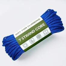 30m Paracord High-Strength Polyester Rope/1181.1 Inches 7-Strand Core, 4mm Rope, 249.48 KG Tensile Strength, Suitable For DIY Crafts, Camping, Clothing, Decoration (Not Suitable For Parachuting And Other Extreme Sports) - White - View 16