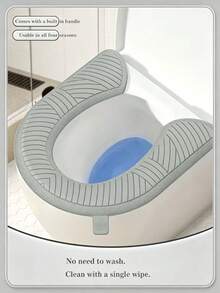 Waterproof Toilet Seat Cover, All-Season Universal Thickened Toilet Seat Pad For Home - Multicolor - View 8