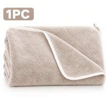 FLYINGCURTAINS Soft Jacquard Bath Towel, Solid Color, Highly Absorbent Hand Towel, Machine Washable Towel For Bathroom Decoration - Apricot - View 13