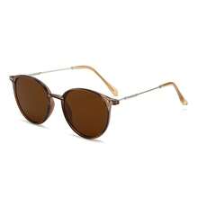 1pc Men's Multi-Color Fashion Glasses, Suitable For Daily Wear - Brown - View 5