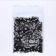 1440 قطعة من أحجار الراين SS3-SS30 بقاعدة فضية مستديرة وظهر مسطح، إكسسوارات DIY للملابس، أغطية الهواتف المحمولة، ديكورات فن الأظافر، وزينة السلاسل - AA - مشاهدة 11