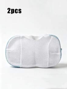 1pc/2pcs, Washable Bra Bag, Washing Machine Bra Bag, A Great Product For Protecting And Preserving Your Underwear's Shape. Simply Put Your Bra Inside Before Tossing It Into The Washing Machine; Even High-Speed Agitation Won't Cause It To Stretch Or Deform. The Thickened Mesh Surface Is Scratch-Resistant, And The Zipper Pull Has A Protective Cover To Prevent Damage To Your Clothes. Suitable For All Women Who Machine Wash Their Underwear. - Multicolor - View 11