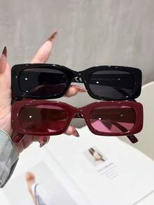 2 Pairs Vintage Cat Eye Frame Women's Glasses Set, Fashion Basic Style, Timeless, Suitable For Daily Wear, Street Photography, Music Festivals, Fits All Face Shapes - Multi-color 2 - View 25