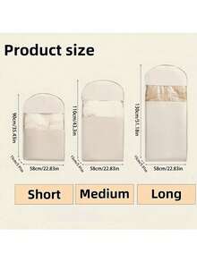1pc Down Jacket Compression Dust-Proof Cover, New Transparent Window Hanging Garment Bag With Self-Compression Zipper - Compression Rate Up To 40%, Suitable For Bedroom, Home And Dormitory, Can Store Down Jackets, Suits, Shirts And Other Clothing, Down Jacket Compression Dust-Proof Cover, Wardrobe Clothing Dust-Proof Compression Bag, Household Visible Hanging Garment Dust-Proof Cover Bag, Multiple Sizes Available - Multicolor - View 10
