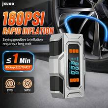 jkuoo 10-In-1 Portable Car Jump Starter With Air Pump, Multi-Function Power Station, Integrated Tire Inflator And LED Light; Suitable For All 12V Gasoline Vehicles And Various Vehicle Types, Including Cars, Trucks, SUVs, RVs And Motorcycles. - Wireless Function Pump - View 8