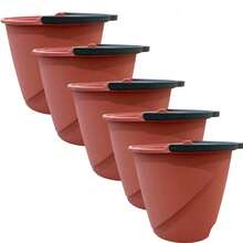 kit 5 baldes - rosa