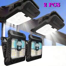 Ultra-Bright Solar Powered Outdoor Clip Light, Rechargeable, With Motion Sensor, Adjustable Brightness And Angle, 3 Styles And 3 Lighting Modes, Durable Plastic Lampshade, Stylish Garden Light, Suitable For Paths, Yards, Sidewalks, Patios And Lawns - Multicolor - View 10