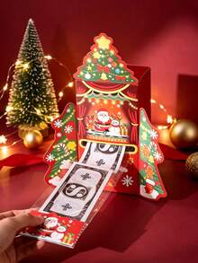 All-In-One Pull-Out Christmas Gift Box - Santa Claus Surprise Money Box, Fun DIY Storage Box; Perfect As A Christmas And Holiday Party Gift For Friends And Family, Or For Christmas Decoration, Party And Holiday Celebration. - View 11