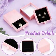 1/5/10pcs Pink Jewelry Box, Small Drawer Storage Box, Portable Earring Ring Necklace Bracelet Jewelry Display Stand, Bedroom Vanity Desktop Storage, Travel Jewelry Storage Box, Daily Cosmetics And Small Accessories Storage, Gift Packaging Box - Multicolor - View 5