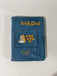 1pc Creative Quote Cat Notebook, A5 Office Women Loose-Leaf Planner Student Diary, Thickened - Cat - View 6