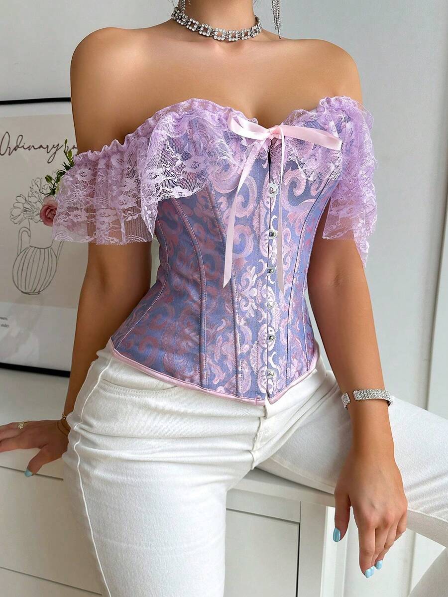 Women Chest Bracket - Purple Lilac - View 1
