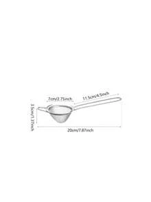 1pc Stainless Steel Cocktail Strainer - Conical Design For Perfect Juice And Beverage Filtration, Essential Bar Accessory - Multicolor - View 4