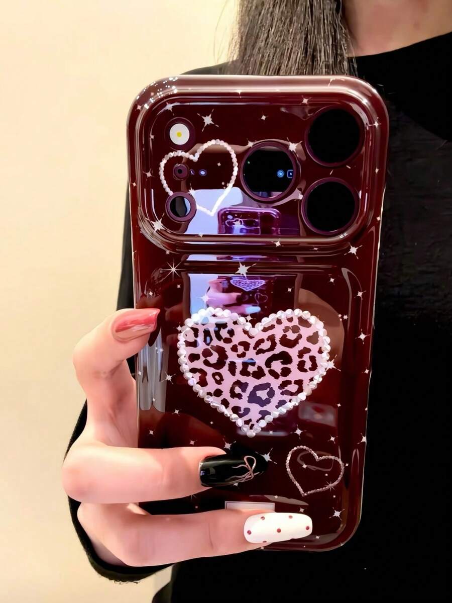 Hollow Heart 3D Bow Clear Phone Case Compatible With Iphone 18 Pro Max, New Apple 17 Pro Max Silicone Soft Shell, 16 Pro Max Large Hole Girly Anti-Drop Protective Case, 15, 14 - Multicolor - View 1