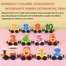 Juguetes Didacticos Coche Magnético Digital De Madera 0-10 - Color múltiple - Ver 6