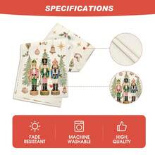 1pc Nutcracker Christmas Table Runner, 33*183cm/33*275cm Seasonal Kitchen Dining Table Decor, Christmas Party Gathering Decoration, Christmas Home Decor - Multicolor - View 3