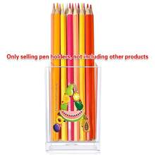 Acrylic Makeup Brush Storage Case Pen Holder Desktop Office Pen Box Study Stationery Organizer Box Dressing Table Storage Brush Holder Suitable For Home School Office Holiday Gift Initial Name 26 Letters Pattern - Transparent - View 27