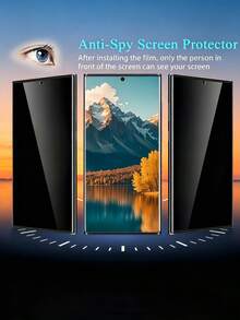 5Pcs Matte Privacy Ceramic Soft Film, Anti-Spy Anti-Fingerprint Screen Protector, Anti-Glare Matte Ceramic Phone Screen Film Compatible With IPhone Duo 18promax 18Pro 17 Compatible With Samsung Galaxy S26 A18 Compatible With Xiaomi 17T Note 17 17C ﻿ - Clear - View 7