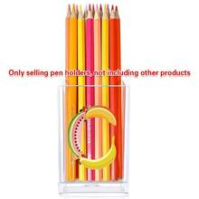 Acrylic Makeup Brush Storage Case Pen Holder Desktop Office Pen Box Study Stationery Organizer Box Dressing Table Storage Brush Holder Suitable For Home School Office Holiday Gift Initial Name 26 Letters Pattern - Transparent - View 30
