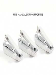 14pcs Gift/1 Set Portable Mini Sewing Machine, Handheld Manual Simple Sewing Machine, Home Portable Tailoring Machine, White - 1pc, Small Tailoring Machine - Multicolor - View 7