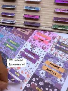 75 Pieces Of Bible Index Labels, Floral Pattern Design,With Laminated Gold-Embossed Font, Waterproof And Tear-Resistant Labels For The New Testament And Old Testament Of The Bible, Bible Index Stickers - Label - View 8