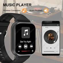 Full Touch Screen Smartwatch, 1.83-Inch HD Display, Multiple Sports Modes, Remote Camera Control, Wireless Calling Support, Step Tracking, Built-In 180mAh Battery, Music Control, Weather Forecast, Alarm Clock, Message Notifications, Compatible With Android And IOS, Perfect Holiday Gift - View 9