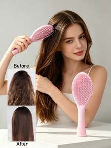 مشط Dexterous Comb TT الجديد للشعر المستقيم، مشط طويل المقبض، مشط الملكة، مشط تدليك، مشط سحري مضاد للتشابك، مشط تنعيم الشعر، مشط تكثيف الشعر - متعدد الألوان - مشاهدة 1