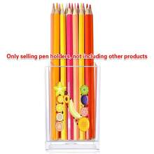 Acrylic Makeup Brush Storage Case Pen Holder Desktop Office Pen Box Study Stationery Organizer Box Dressing Table Storage Brush Holder Suitable For Home School Office Holiday Gift Initial Name 26 Letters Pattern - Transparent - View 16