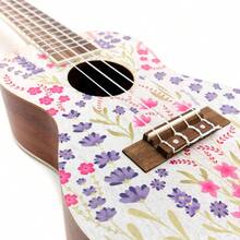 Ukelele Concierto Bamboo Diseño Lavander Color Marrón Con Funda - Marrón - Ver 5