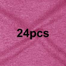 6/12/24/40pcs Bulk Pack Soft Quick-Dry Face Towels, Hand & Face Washcloths, Women's Bathroom Shower Body Cleaning Cloths, Viscose Fiber Multi-Purpose Fingertip Towels (Multi-Color, 10 X 10 Inches) - Multicolor - View 47
