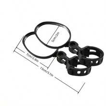 360° Rotatable Adjustable Bicycle Rearview Mirror With Wide-Angle Lens, Flexible Fixing And Easy Installation, Suitable For Mountain Bikes, Electric Scooters And Light Vehicles - Black ABS Frame, Pedal Accessories | Oval Mirror | Bicycle Accessories - Multicolor - View 15