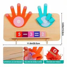 Juguetes Montessori Tablero De Matemáticas Didácticos Niños - Turquesa - Ver 8