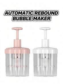 Automatic Rebound Foam Maker, Suitable For Facial Cleanser, Quick Foaming Press Cup, Portable Foam Bottle, Suitable For Shampoo And Body Wash Dispensing - Multicolor - View 1