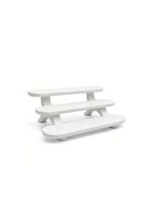 3-Tier Countertop Display Stand,Countertop Organizer, Small Plastic Tiered Organizer Rack For Bathroom Vanity, Makeup, Perfume, Nail Polish, Skincare Samples, Desk Stationery, Mini Figures And Collectibles,Birthday Gift,Christmas Gift - Multicolor - View 11