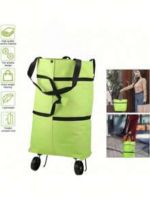 Portable Shopping Carts - Green - View 13