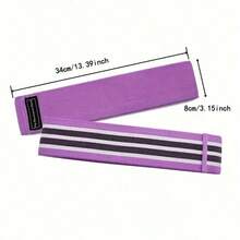 1pc/3pcs Set Leg And Hip Resistance Bands, Fabric Workout Loops For Yoga, Pilates, Home Exercise, Hip Strength Bands - Multicolor - View 11