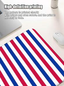 Mouse Pad With Simple Three-Color Striped Pattern. Its Delicate And Smooth Surface Allows The Mouse To Move Freely, Position Accurately Without Jitter. It Is Suitable For Office, Study And Daily Home Computer Operation. - View 5