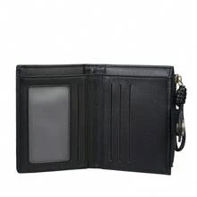 Baellerry 1pc Women's Short Bifold Wallet, 7 Card Slots With ID Window And Zipper Coin Pocket, Portable Wristlet Wallet, Suitable For Travel, Outdoor, Daily Use - Multicolor - View 6