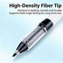 1/3/6pcs Direct Liquid Ink Pens, Smooth Writing, 1.0mm High Density Fiber Tip, Stable Ink Flow, Quick Dry Leak-Proof Design, Suitable For Office, Study, Journaling And Note-Taking Professional Pens - Multicolor - View 6