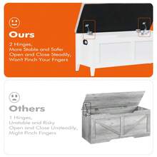 Storage Benches & Ottomans - White - View 9