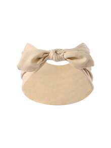 1pc Wide Rabbit Ear Headband For Women, Cute Sweet Girl Solid Color Hairband, Back To School Season Simple Elastic Knotted Bow Hair Accessory - Multicolor - View 22