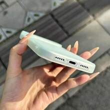 1件極簡軟觸感霧面淺綠色手機殼，適用於 Apple 18 Pro Max 17 Pro Max 16 15 14 13 Pro Max/Pro，半透明防震防摔軟保護套 - 淺綠 - 查看 6